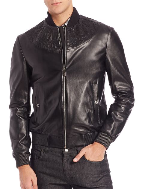 versace jackets mens in india|versace leather jacket men's.